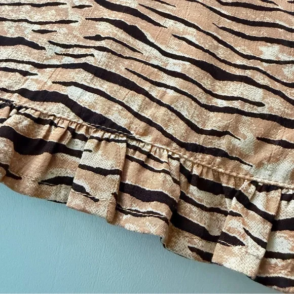 Faithfull The Brand St. Tropez Saint Midi Wilde Animal Print Dress Sz S - Picture 6 of 16